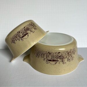 Pyrex Vintage Forest Fancies Casserole Dishes